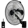 Simple Deluxe 18 inch Wall-Mount Fan， Pro Version with remote Control HIFANXWALLMOUNTPRO18RC